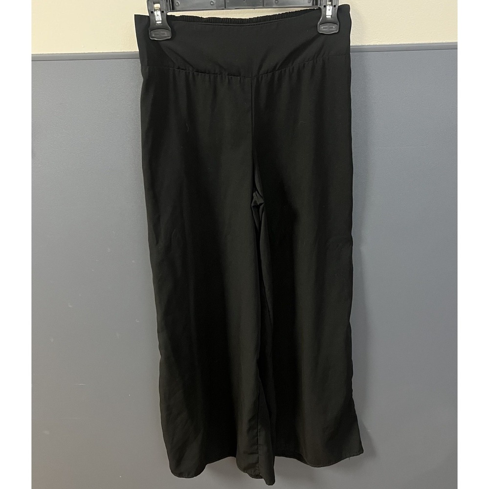 Mossimo‎ Palazzo Pants Women's Sz XS Black Wide Leg Flowy Pull On Dress Pants